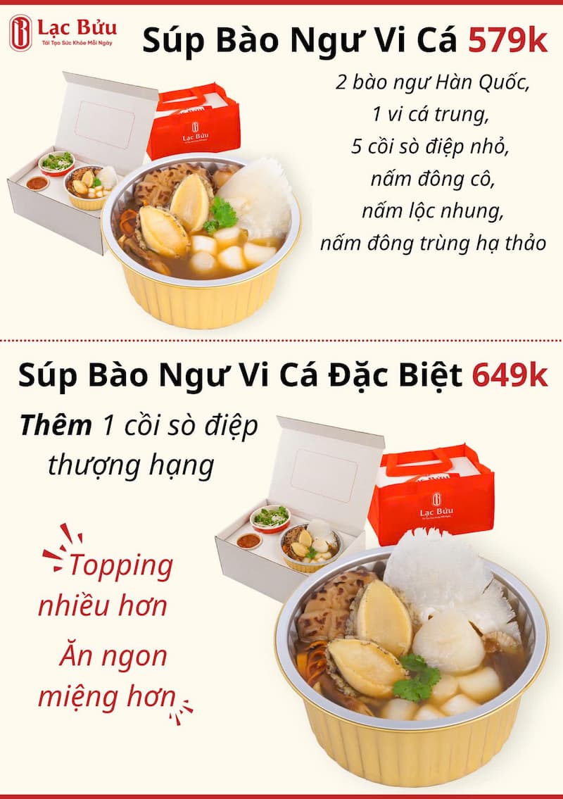 Súp bào ngư vi cá