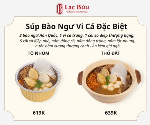 Súp bào ngư vi cá đặc biệt