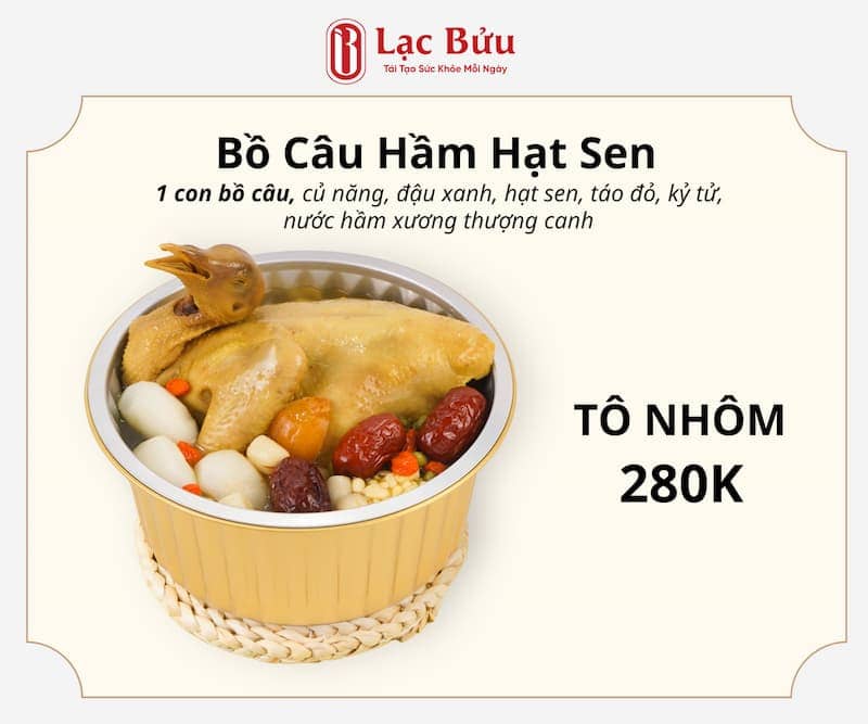 Bồ Câu Hầm Hạt Sen 1