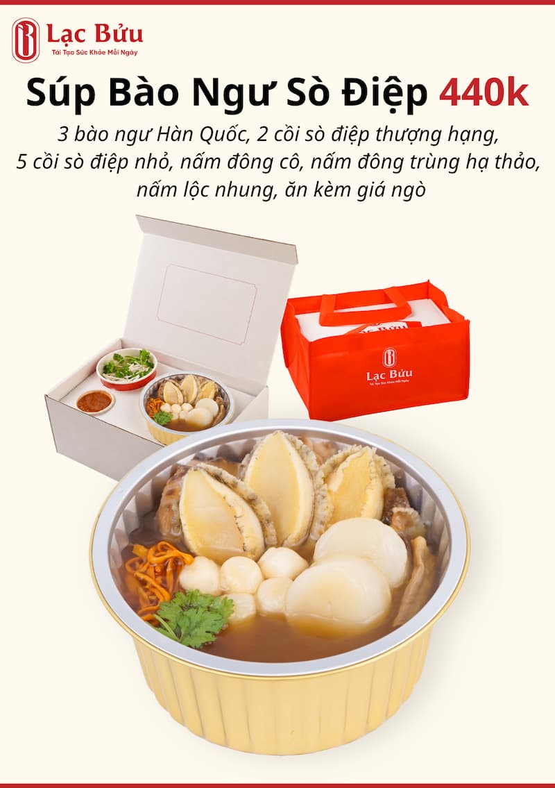 Súp bào ngư sò điệp